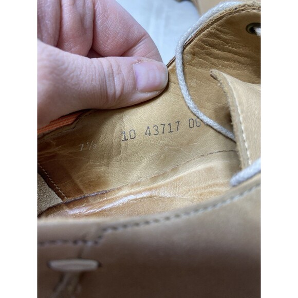 Men's Lloyd Tan Leather Oxfords Made in Germany Style# Gardell US 7.5 - Picture 7 of 9